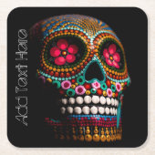 Dag van de dode schedel kartonnen onderzetters (Voorkant)