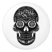 Dag van de dode schedel keramische knop (Voorkant)