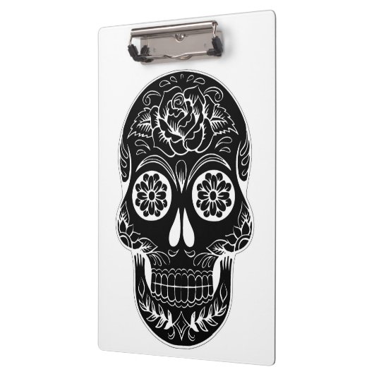 Dag van de dode schedel klembord (Links)