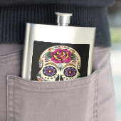 Dag van de dode schedel met Roos Flacon (Voorbeeld)