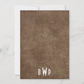 Dag van de dode schedel paar huwelijksuitnodiginge kaart (Achterkant)