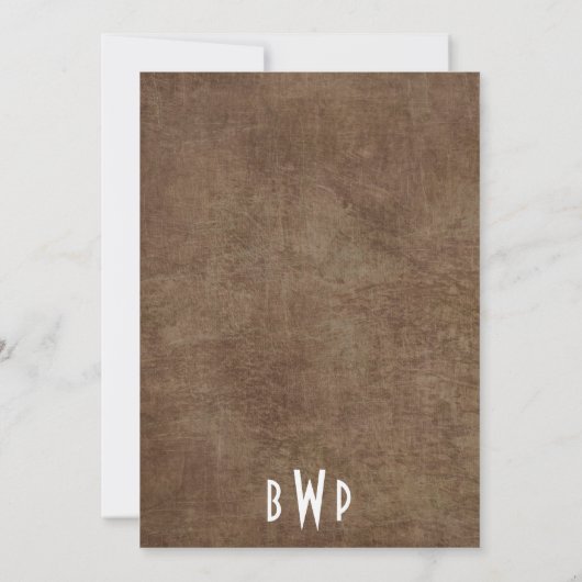 Dag van de dode schedel paar huwelijksuitnodiginge kaart (Achterkant)