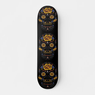 Dag van de dode schedel persoonlijk skateboard