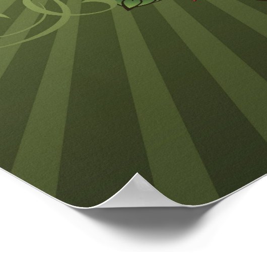 Dag van de dode schedel poster (Hoek)