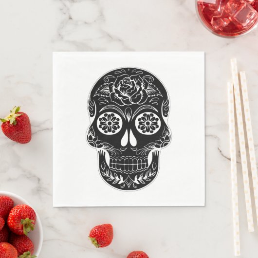 Dag van de dode schedel servet (Insitu)