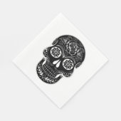 Dag van de dode schedel servet (Hoek)