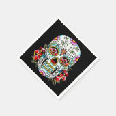 Dag van de dode schedel servetten (Hoek)