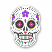 Dag van de dode schedel sticker (Voorkant)