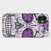 Dag van de Dode Schedel Suiker - Roze & Paars 1.0 Case-Mate iPhone Case (Achterkant (horizontaal))