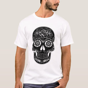 Dag van de dode schedel t-shirt