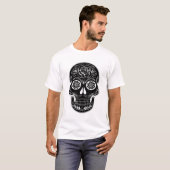 Dag van de dode schedel t-shirt (Voorkant volledig)