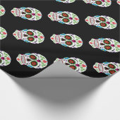 DAG VAN DE DODE SCHEDEL VAN DE SUIKER CADEAUPAPIER (Hoek)