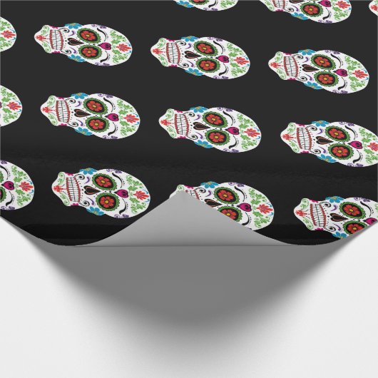 DAG VAN DE DODE SCHEDEL VAN DE SUIKER CADEAUPAPIER (Hoek)