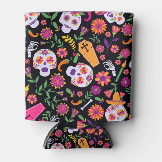 Dag van de dode schedels blikjeskoeler (Voorkant)