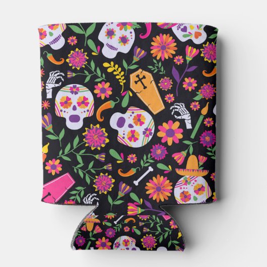 Dag van de dode schedels blikjeskoeler (Achterkant)