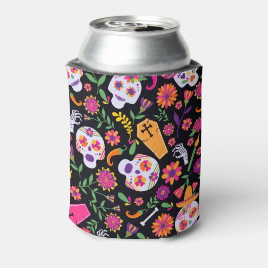 Dag van de dode schedels blikjeskoeler (Blikje Achterkant)