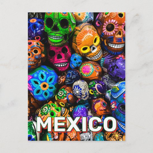 Dag van de dode schedels briefkaart (Voorkant)