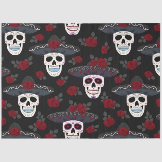 Dag van de Dode Serie Ontwerp 17 Tissuepapier (Voorkant)