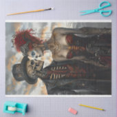 Dag van de Dode Skelet Decoupage Tissuepapier (Craft)