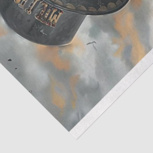 Dag van de Dode Skelet Decoupage Tissuepapier (Detail)