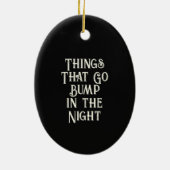 Dag van de Dode Skelet Gothic Esthetische Kerst Keramisch Ornament (Achterkant)