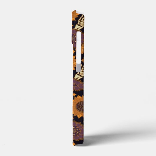 Dag van de Dode Skelet Handen Floral iPhone Case (Achterkant / Links)