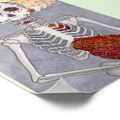 Dag van de dode skeleton Art Print Miranda (Hoek)