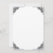 Dag van de Dode Skeletten Halloween Party Kaart (Achterkant)