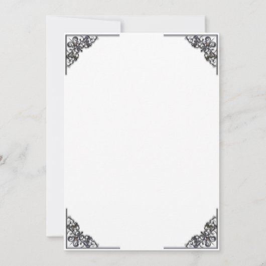 Dag van de Dode Skeletten Halloween Party Kaart (Achterkant)