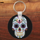 Dag van de dode Sleutelhanger van de schedel (Voorkant)