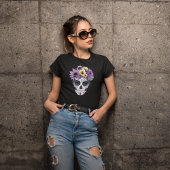 Dag van de Dode Snoep - Día de Muertos Skull T-shirt