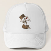 Dag van de Dode Steampunk Trucker Pet (Voorkant)