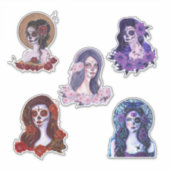 Dag van de dode stickers door Renee (Voorkant)