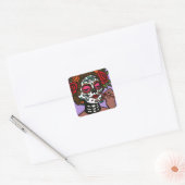 Dag van de Dode Stickers Hand getekend Catrina (Envelop)