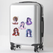 Dag van de dode stickers van Renee Lavoie (Koffer)