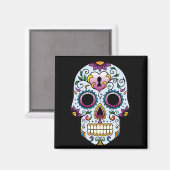 Dag van de Dode Suiker Blauwe Magnet (Voorkant / Achterkant)