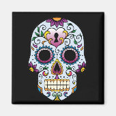 Dag van de Dode Suiker Blauwe Magnet (Voorkant)