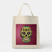 Dag van de Dode Suiker Schedel Tas (Achterkant)