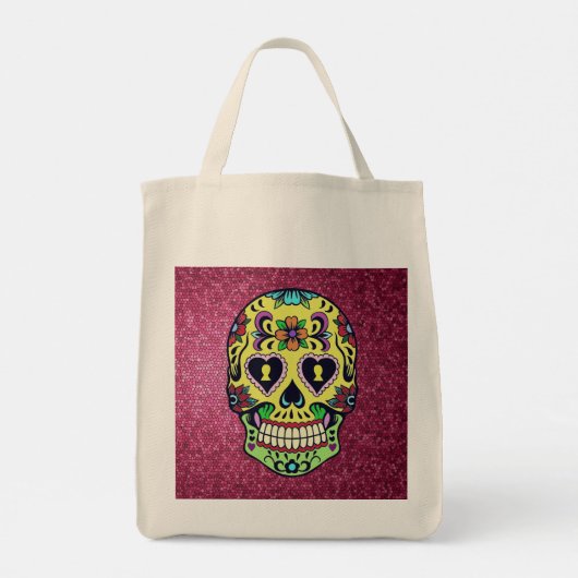 Dag van de Dode Suiker Schedel Tas (Achterkant)