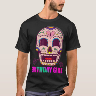 Dag van de dode SUIKER SKULL BIRTHDAY MEIST T-shirt
