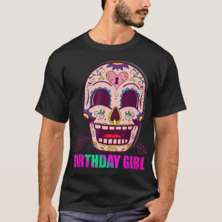 Dag van de dode SUIKER SKULL BIRTHDAY MEIST T-shirt