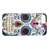 Dag van de dode Suikerblauw Case-Mate iPhone Case (Achterkant (Horizontaal))