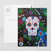 DAG VAN DE DODE SUIKERBRIEFKAARTEN BRIEFKAART (Voorkant / Achterkant)