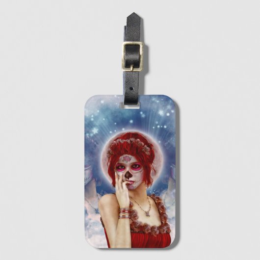 Dag van de dode suikerpop bagagelabel (Voorkant (verticaal))