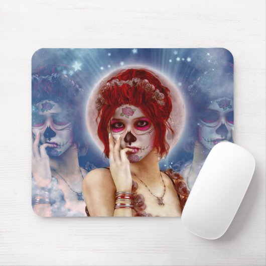 Dag van de dode suikerpop muismat (Met muis)