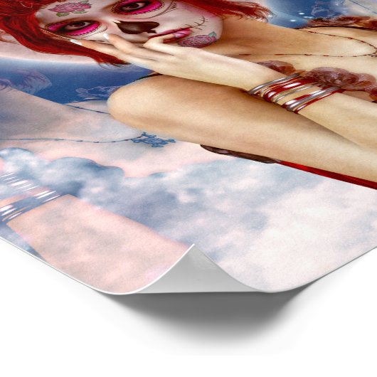 Dag van de dode suikerpop poster (Hoek)