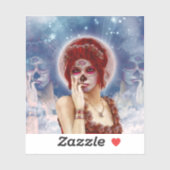 Dag van de dode suikerpop sticker (Vel)