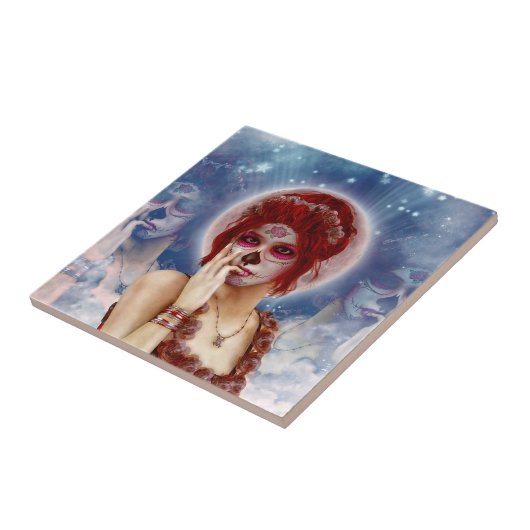 Dag van de dode suikerpop tegeltje (Zijkant)