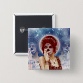 Dag van de dode suikerpop vierkante button 5,1 cm (Voorkant /achterkant)