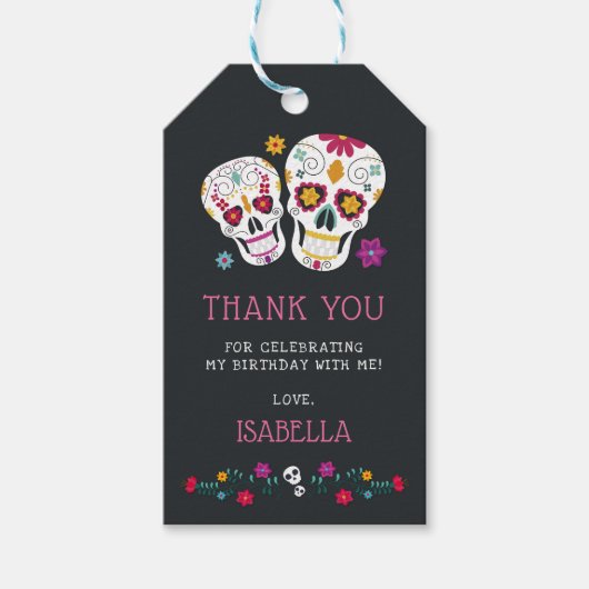 Dag van de dode suikerriet cadeaulabel (Voorkant)